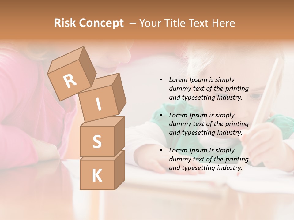 A Woman Helping A Little Girl Write Something On A Piece Of Paper PowerPoint Template