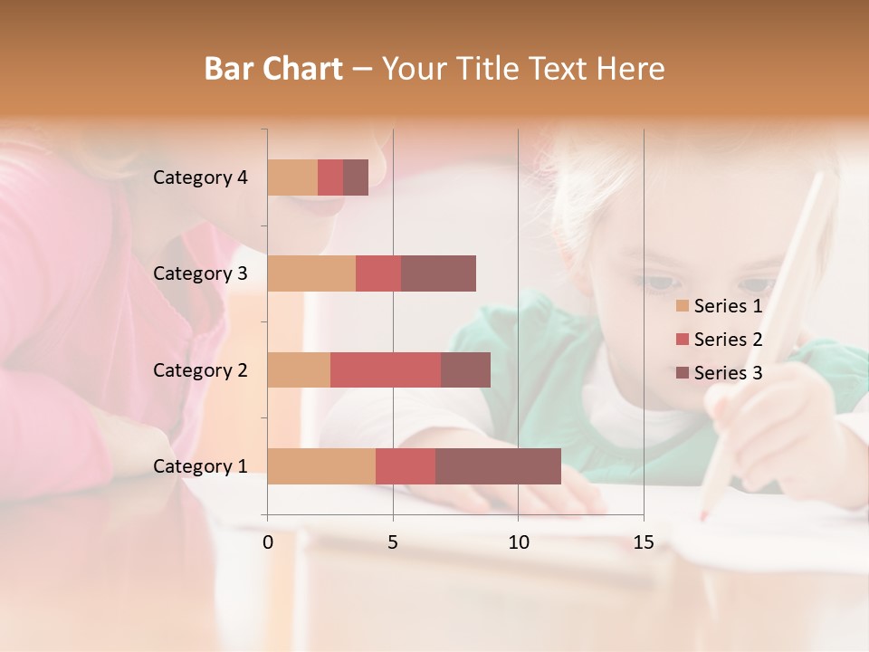 A Woman Helping A Little Girl Write Something On A Piece Of Paper PowerPoint Template