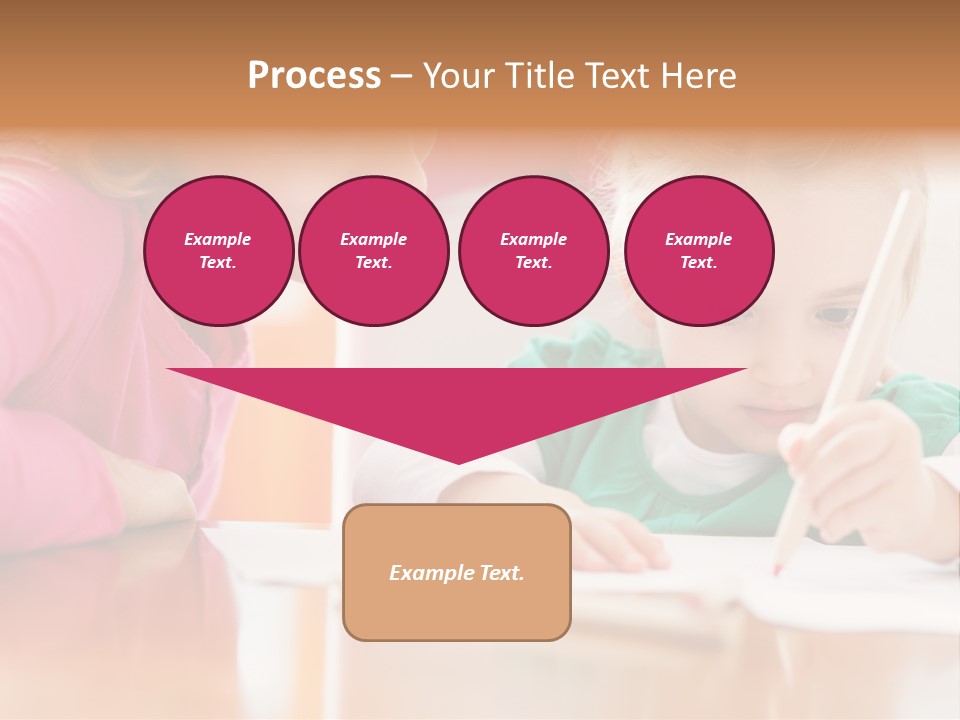 A Woman Helping A Little Girl Write Something On A Piece Of Paper PowerPoint Template