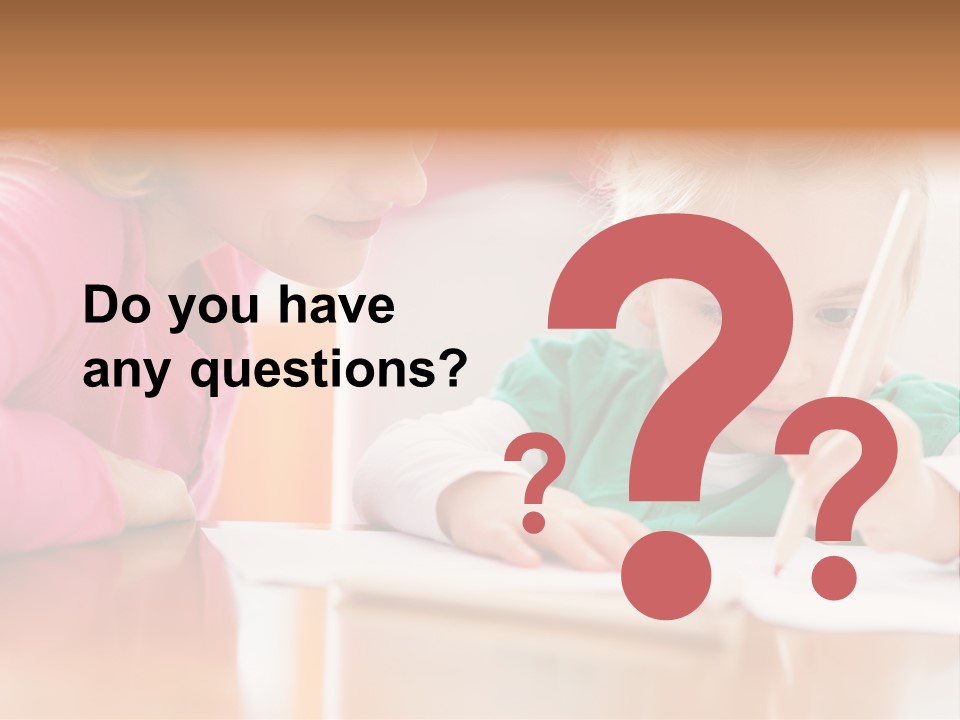 A Woman Helping A Little Girl Write Something On A Piece Of Paper PowerPoint Template