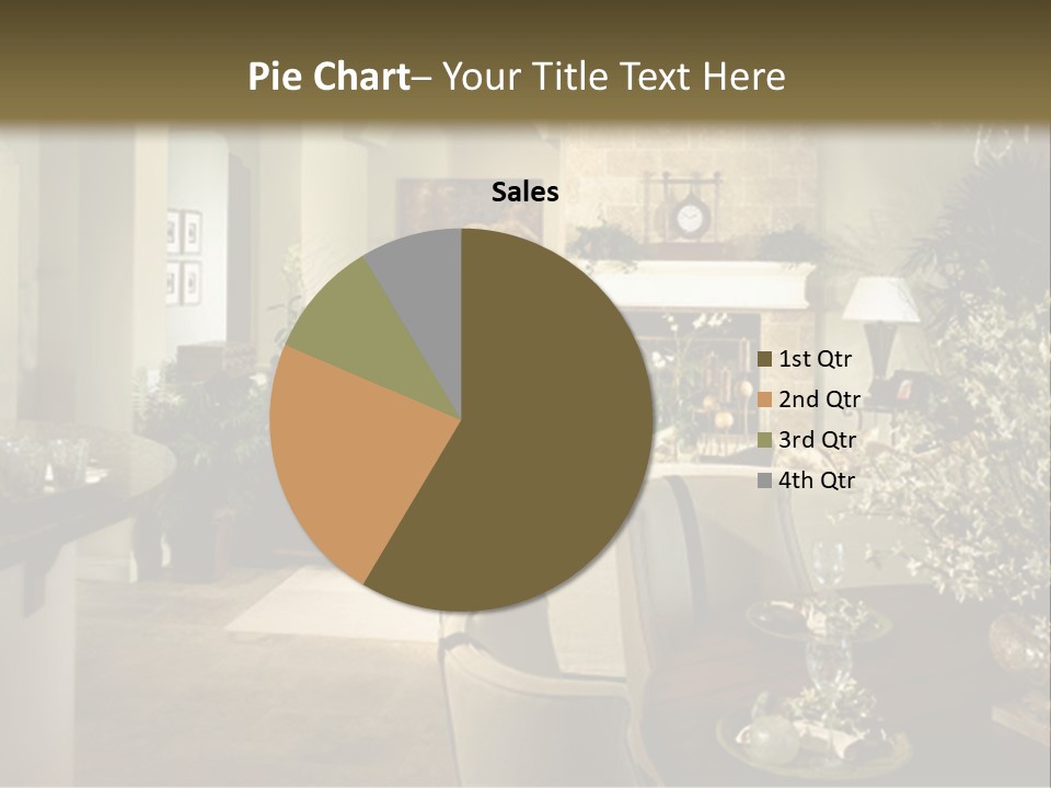 A Living Room Filled With Furniture And A Fireplace PowerPoint Template