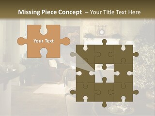 A Living Room Filled With Furniture And A Fireplace PowerPoint Template