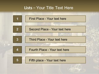 A Living Room Filled With Furniture And A Fireplace PowerPoint Template