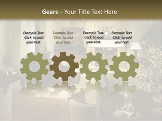 A Living Room Filled With Furniture And A Fireplace PowerPoint Template