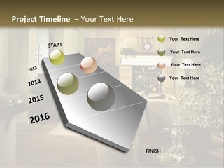 A Living Room Filled With Furniture And A Fireplace PowerPoint Template