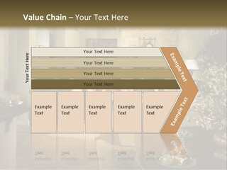 A Living Room Filled With Furniture And A Fireplace PowerPoint Template