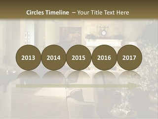 A Living Room Filled With Furniture And A Fireplace PowerPoint Template