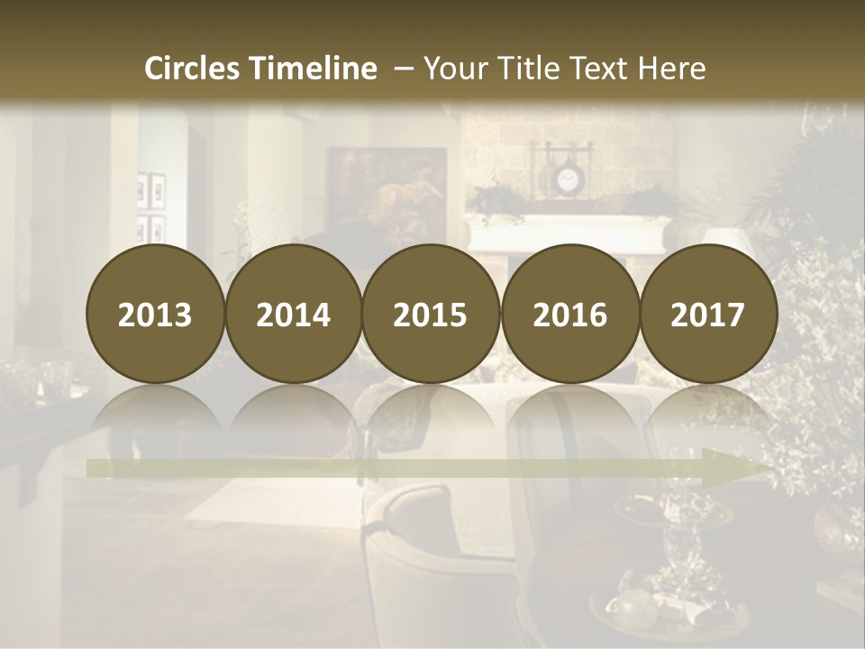 A Living Room Filled With Furniture And A Fireplace PowerPoint Template