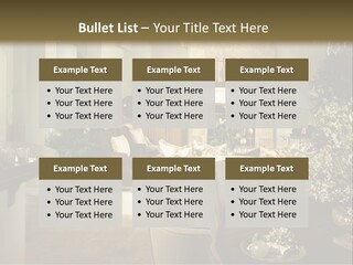 A Living Room Filled With Furniture And A Fireplace PowerPoint Template