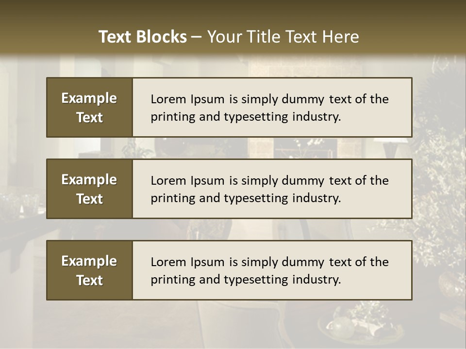 A Living Room Filled With Furniture And A Fireplace PowerPoint Template