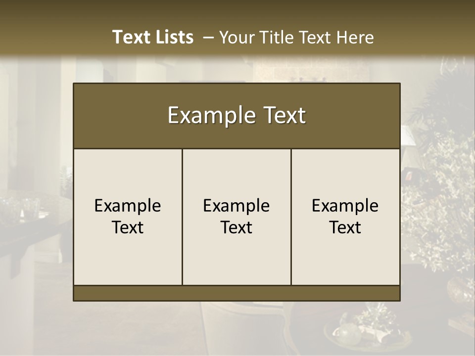A Living Room Filled With Furniture And A Fireplace PowerPoint Template
