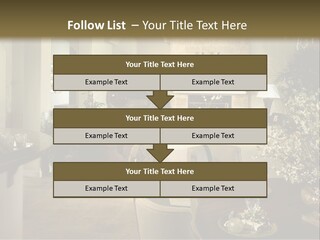 A Living Room Filled With Furniture And A Fireplace PowerPoint Template