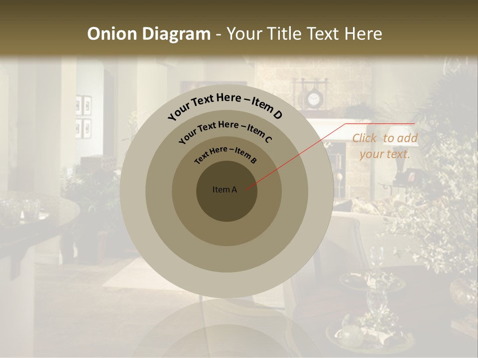 A Living Room Filled With Furniture And A Fireplace PowerPoint Template