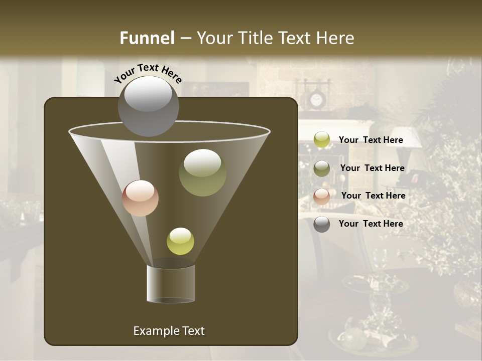 A Living Room Filled With Furniture And A Fireplace PowerPoint Template