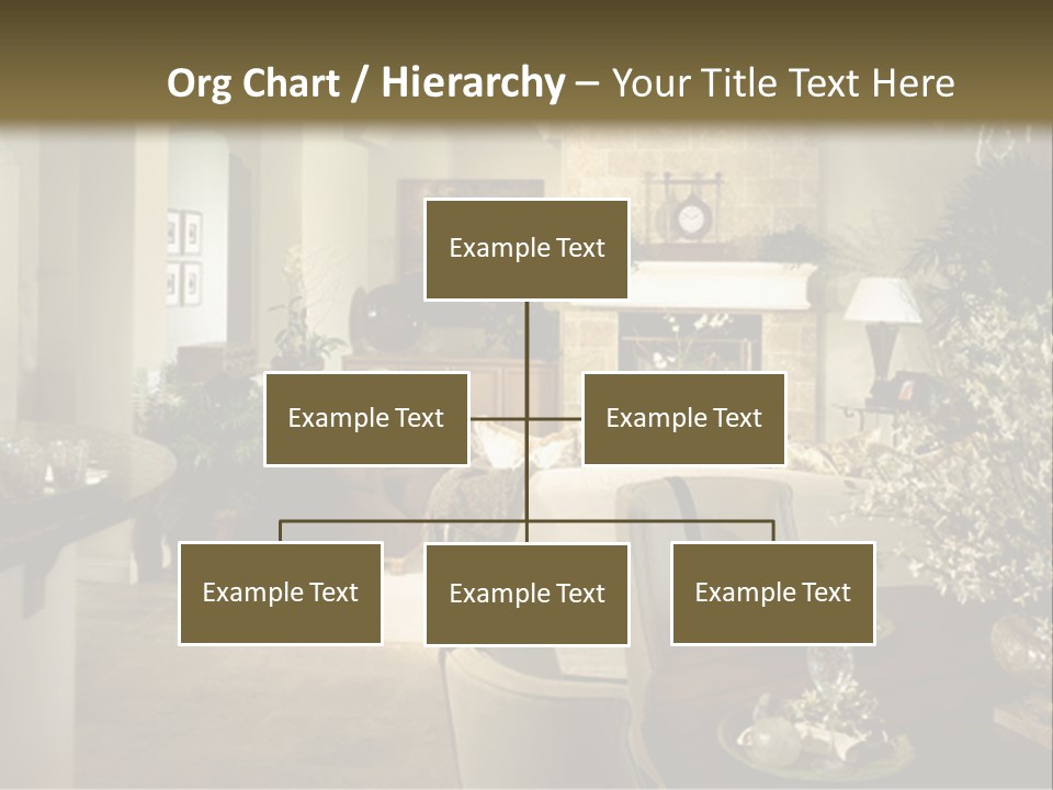 A Living Room Filled With Furniture And A Fireplace PowerPoint Template