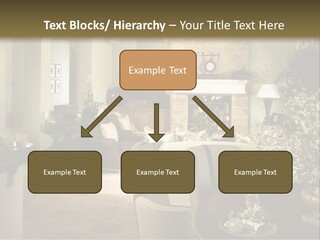 A Living Room Filled With Furniture And A Fireplace PowerPoint Template