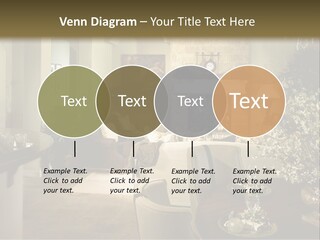 A Living Room Filled With Furniture And A Fireplace PowerPoint Template