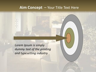 A Living Room Filled With Furniture And A Fireplace PowerPoint Template