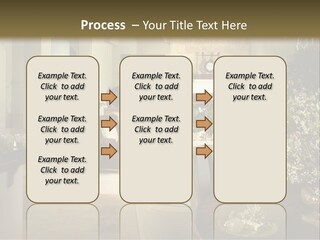 A Living Room Filled With Furniture And A Fireplace PowerPoint Template
