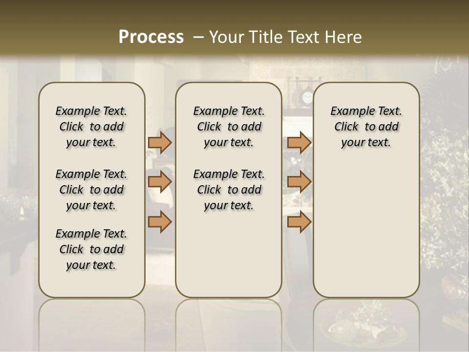 A Living Room Filled With Furniture And A Fireplace PowerPoint Template