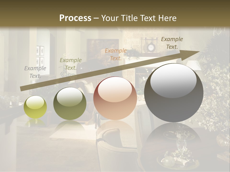 A Living Room Filled With Furniture And A Fireplace PowerPoint Template