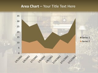 A Living Room Filled With Furniture And A Fireplace PowerPoint Template