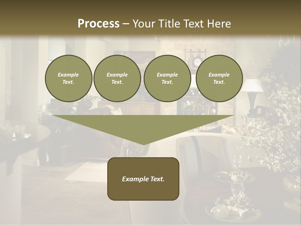 A Living Room Filled With Furniture And A Fireplace PowerPoint Template