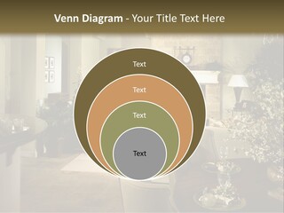 A Living Room Filled With Furniture And A Fireplace PowerPoint Template