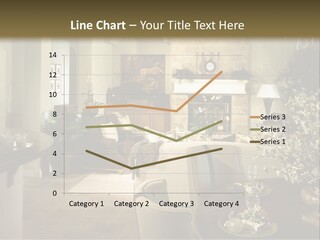 A Living Room Filled With Furniture And A Fireplace PowerPoint Template