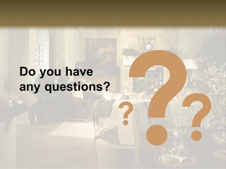 A Living Room Filled With Furniture And A Fireplace PowerPoint Template