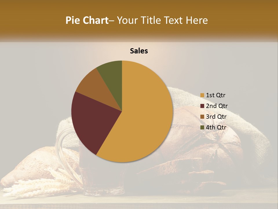 A Table Topped With Bread And A Mug Of Beer PowerPoint Template