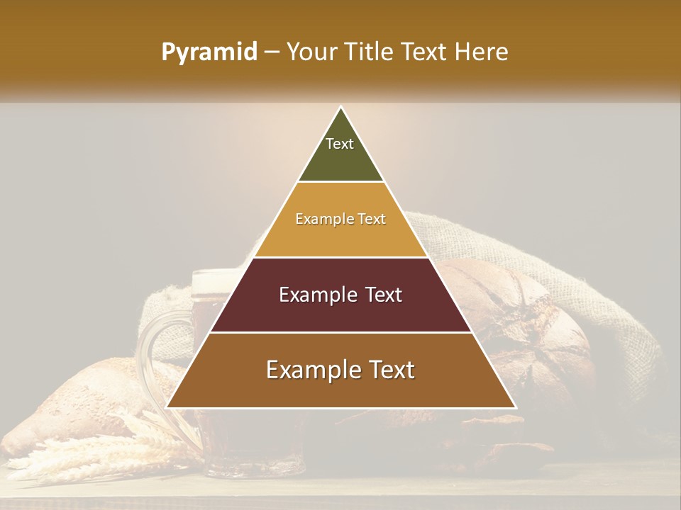 A Table Topped With Bread And A Mug Of Beer PowerPoint Template