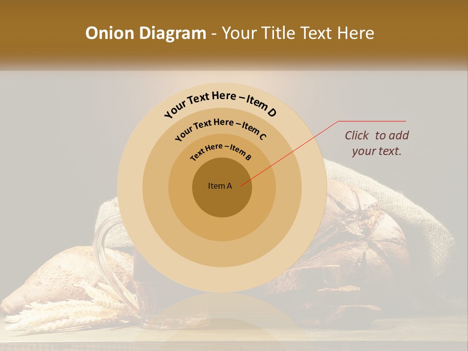 A Table Topped With Bread And A Mug Of Beer PowerPoint Template
