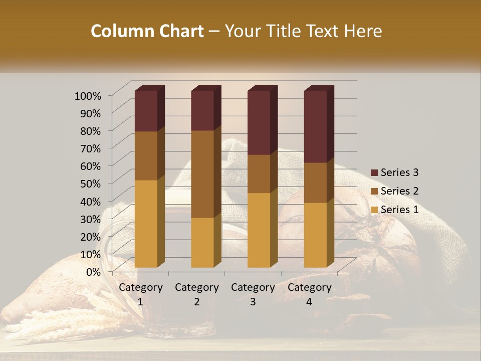 A Table Topped With Bread And A Mug Of Beer PowerPoint Template