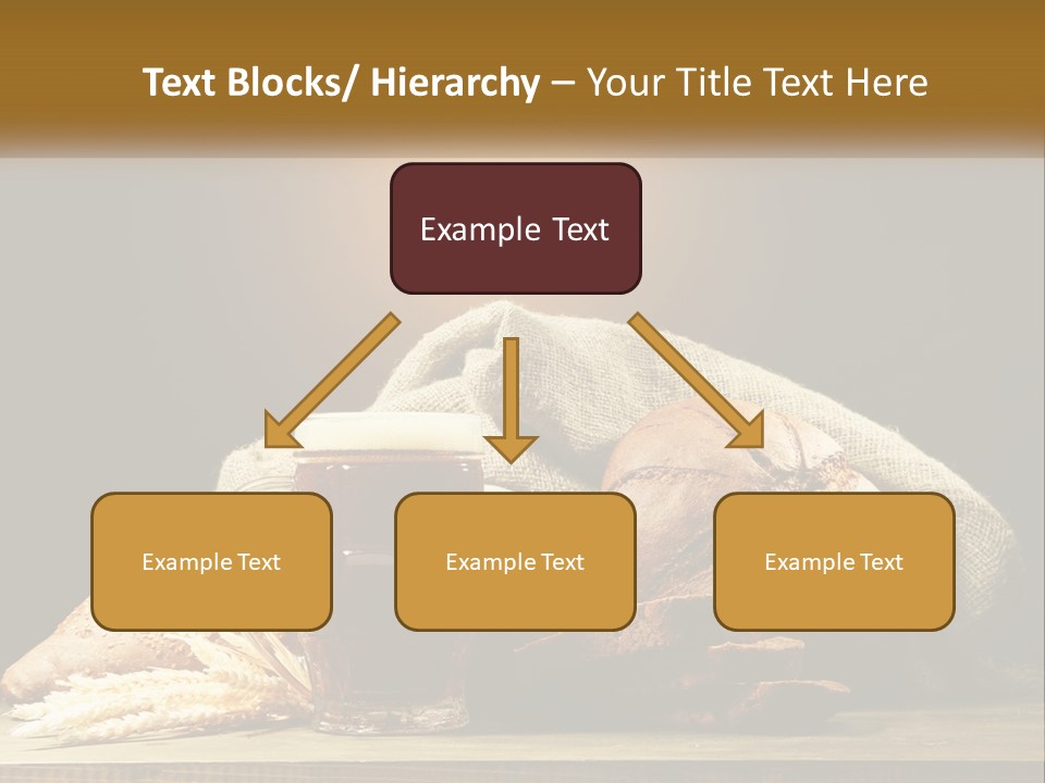 A Table Topped With Bread And A Mug Of Beer PowerPoint Template