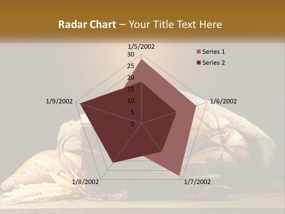 A Table Topped With Bread And A Mug Of Beer PowerPoint Template