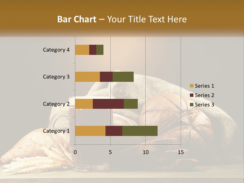A Table Topped With Bread And A Mug Of Beer PowerPoint Template