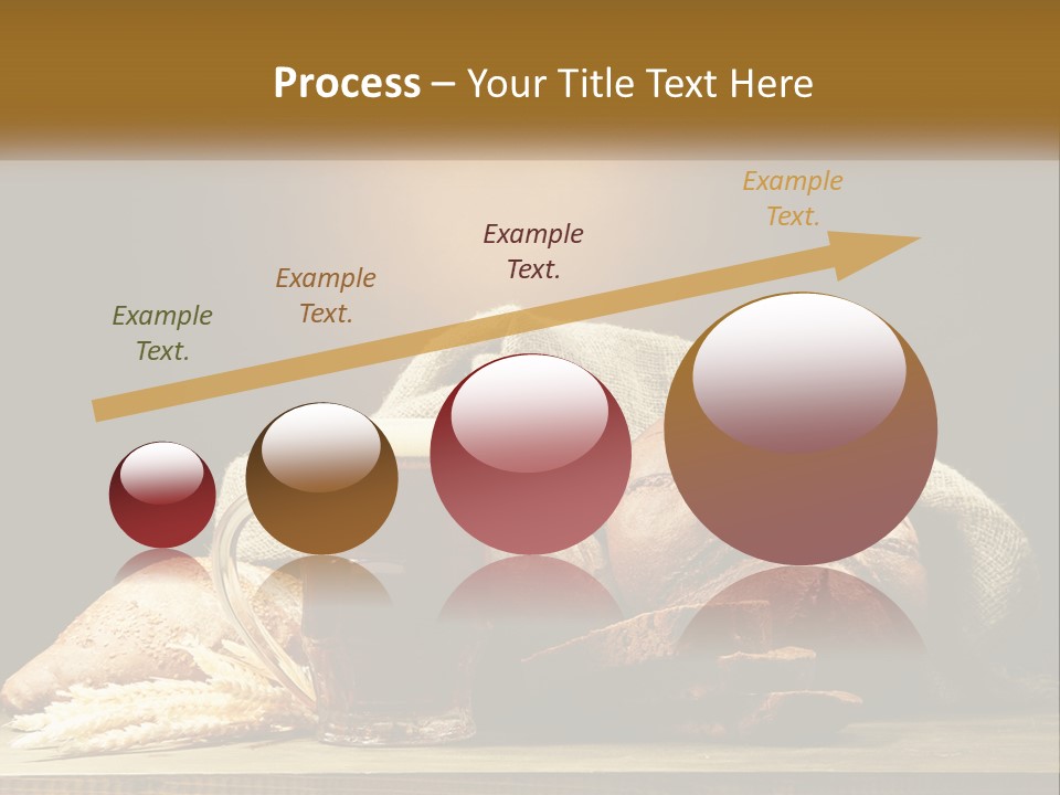 A Table Topped With Bread And A Mug Of Beer PowerPoint Template