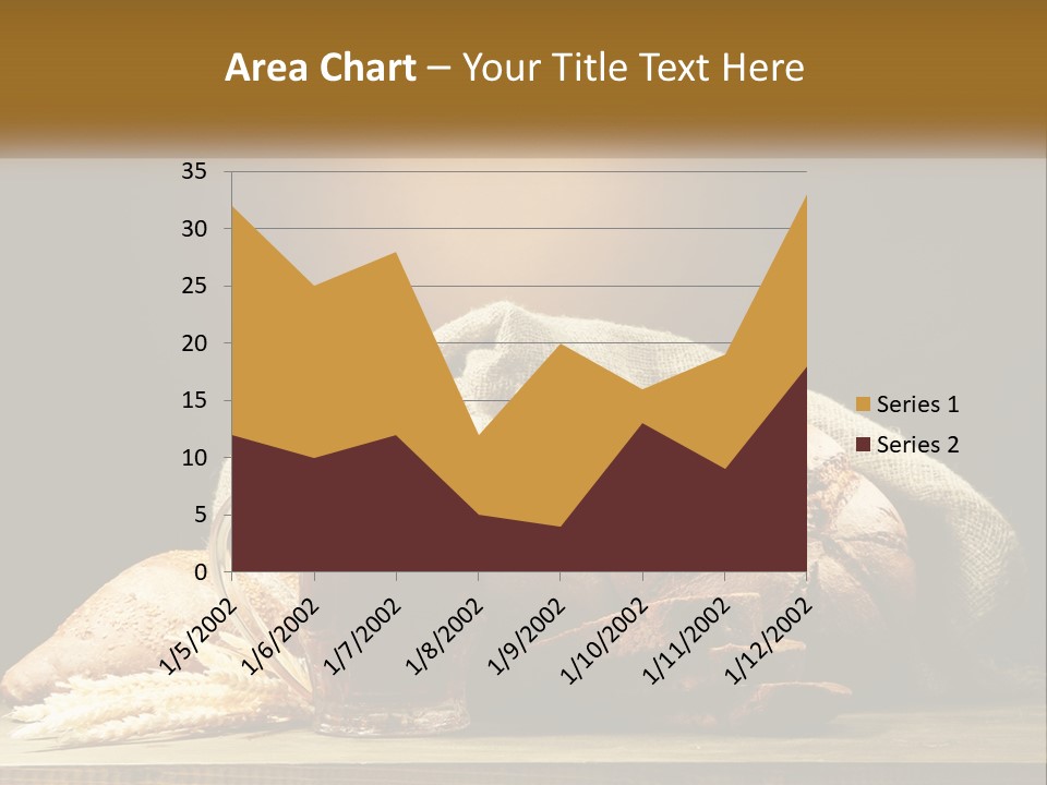 A Table Topped With Bread And A Mug Of Beer PowerPoint Template
