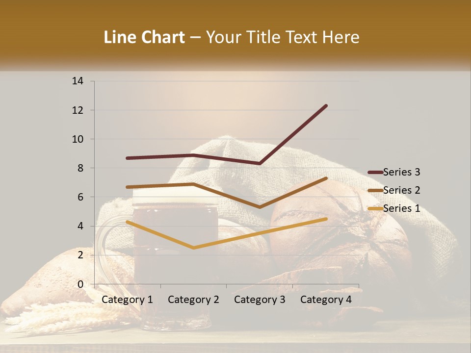 A Table Topped With Bread And A Mug Of Beer PowerPoint Template
