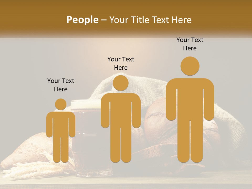 A Table Topped With Bread And A Mug Of Beer PowerPoint Template