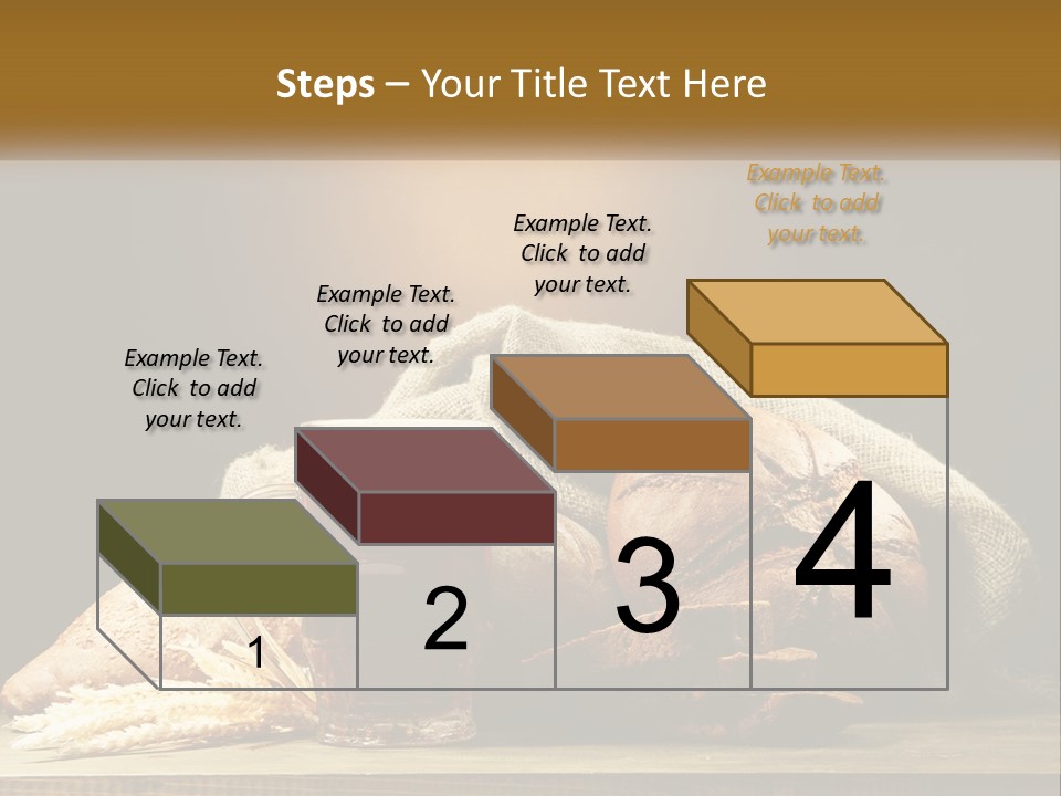 A Table Topped With Bread And A Mug Of Beer PowerPoint Template