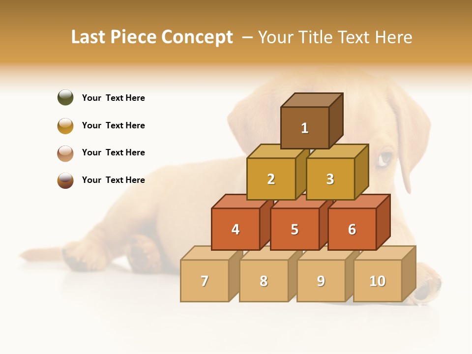 A Puppy Holding A Soccer Ball In His Mouth PowerPoint Template