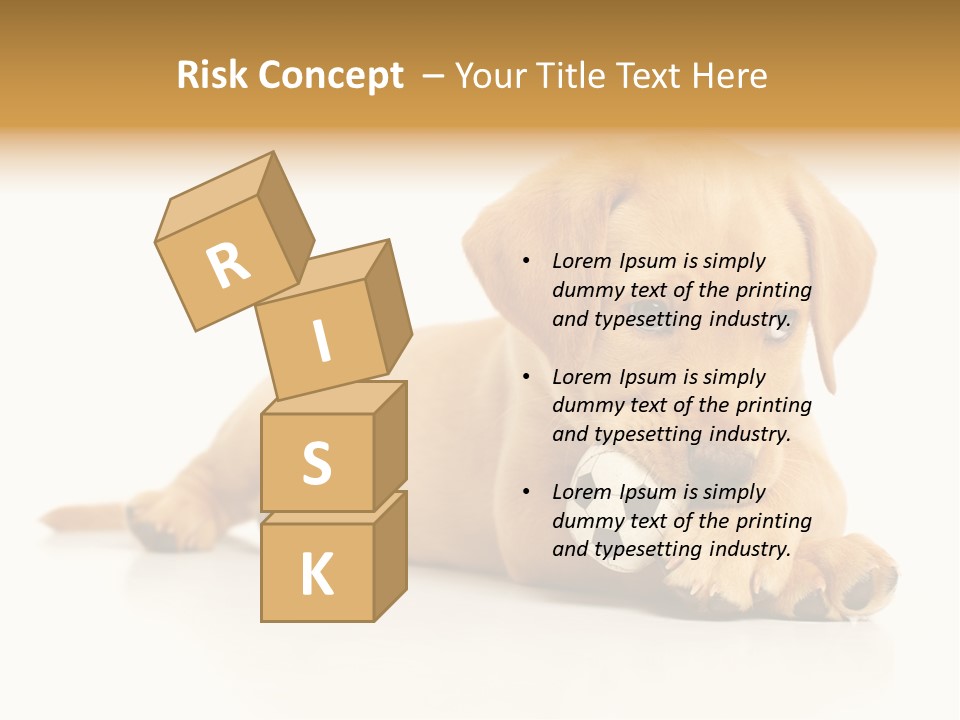 A Puppy Holding A Soccer Ball In His Mouth PowerPoint Template