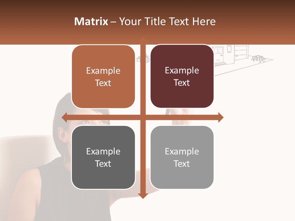 A Woman Writing On A Board With A Marker PowerPoint Template