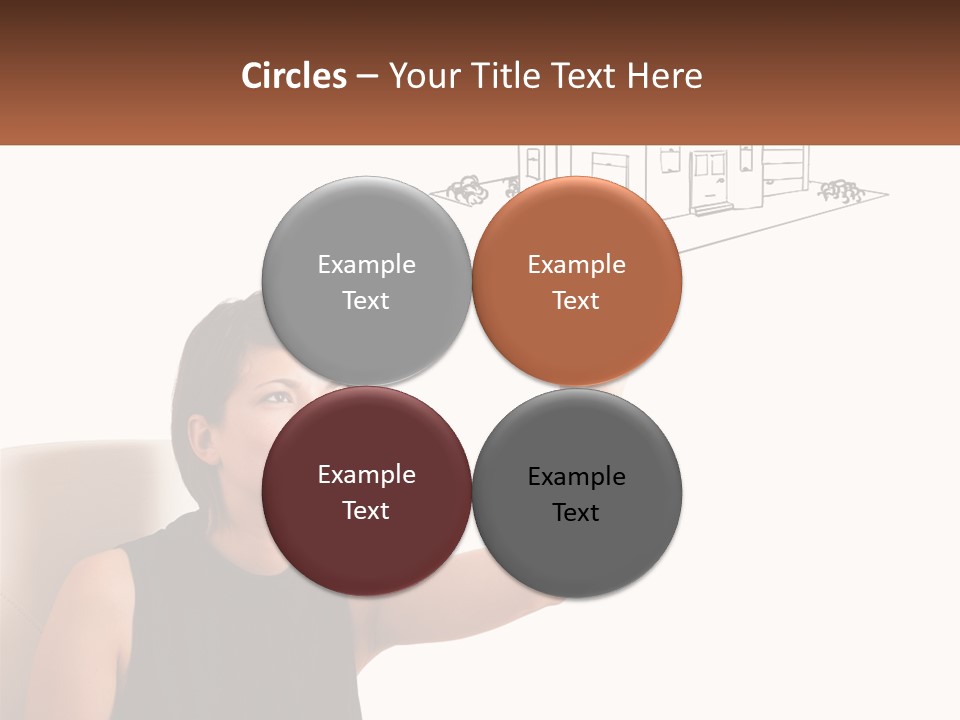 A Woman Writing On A Board With A Marker PowerPoint Template