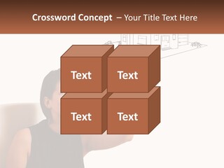 A Woman Writing On A Board With A Marker PowerPoint Template