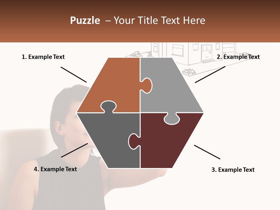 A Woman Writing On A Board With A Marker PowerPoint Template