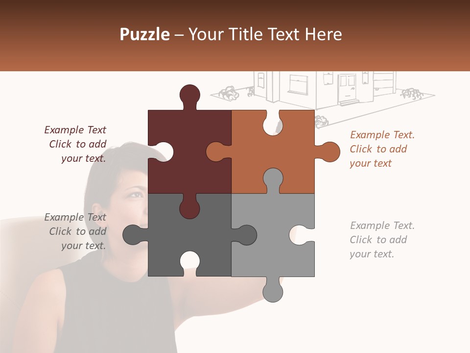 A Woman Writing On A Board With A Marker PowerPoint Template