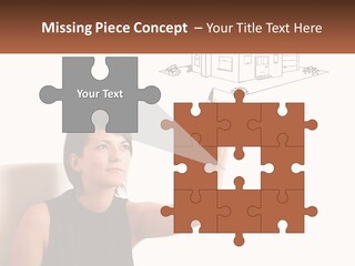 A Woman Writing On A Board With A Marker PowerPoint Template